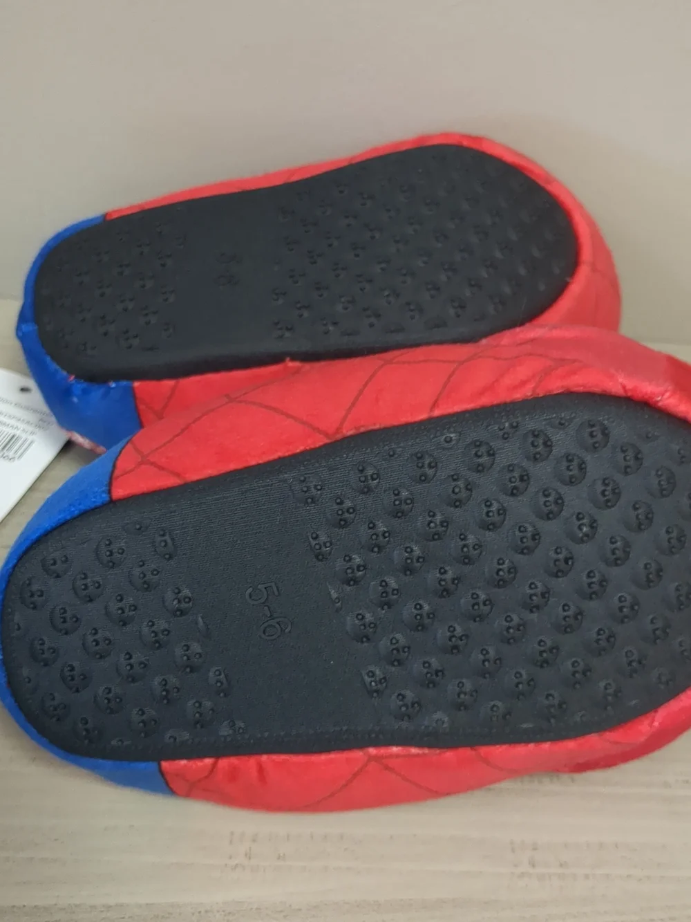Kids' Spiderman Red & Blue Costume Slippers - Official Spiderman Design